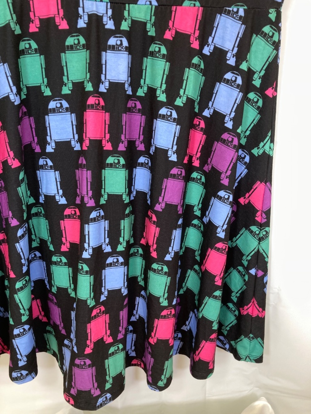 Her Universe Star Wars R2D2 Dress Sz CL Black Pink Blue Green Worn Once - Picture 14 of 16